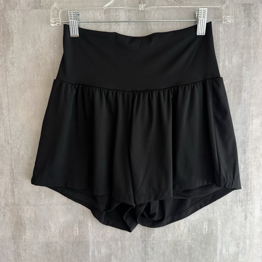 Halara Black Active Shorts Women's S Lined High Waisted Athletic Running Flowy